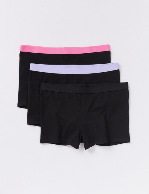Blue Ink Shortie Brief, 3-Pack, Black, 4-16 product photo