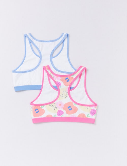 Blue Ink Fruitie Racerback Crop Top, 2-Pack, 8-16 product photo View 02 L