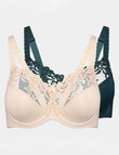 Fayreform Coral Underwire Bra 2-Pack, Ponderosa & Shell, C-G product photo View 06 S