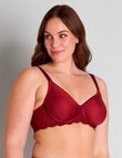 Fayreform Lace Perfect Contour Bra, Biking Red, D-G product photo View 03 S