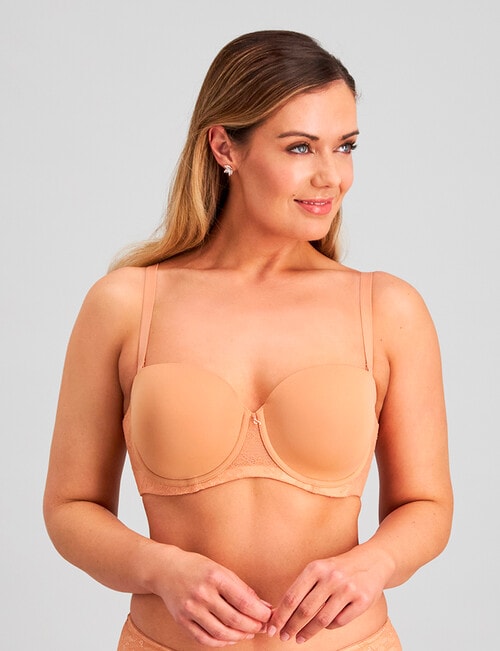 Fayreform Magic Makeover Strapless Bra, Cork & Shell, D-G product photo View 04 L