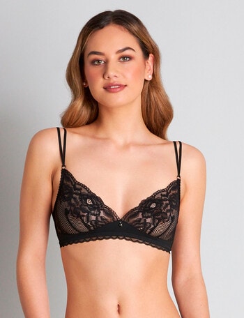 Me By Bendon Delightfully So Wire Free Bra, Black, S-XL product photo