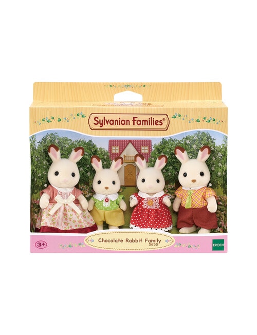 Sylvanian Families Chocolate Rabbit Family Dolls Accessories