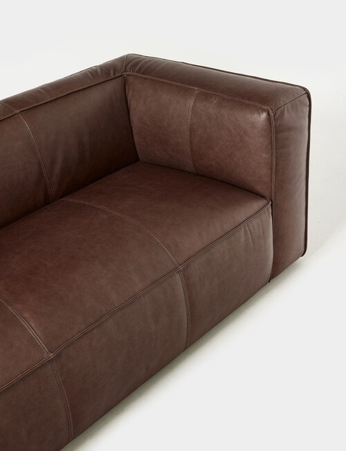 LUCA Furniture York Leather 3 Seater Sofa product photo View 04 L