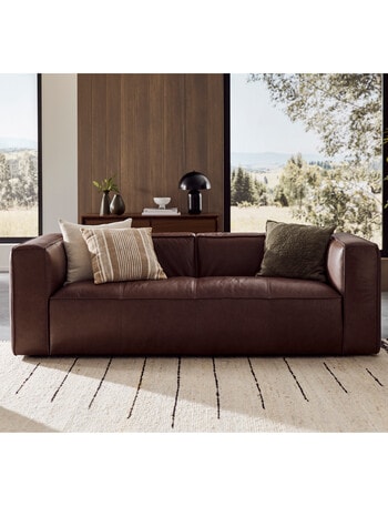 LUCA York Leather 3.5 Seater Sofa product photo