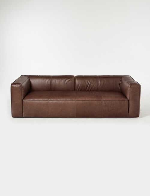 LUCA York Leather 3.5 Seater Sofa product photo View 03 L