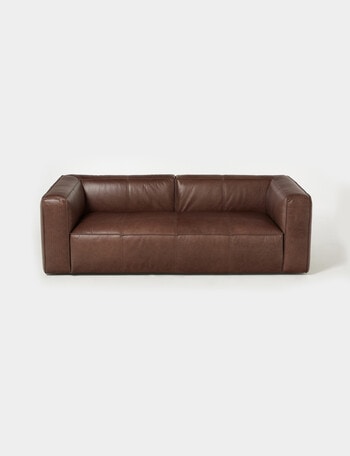 LUCA Furniture York Leather 3 Seater Sofa product photo