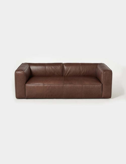 LUCA York Leather 3 Seater Sofa product photo View 03 L