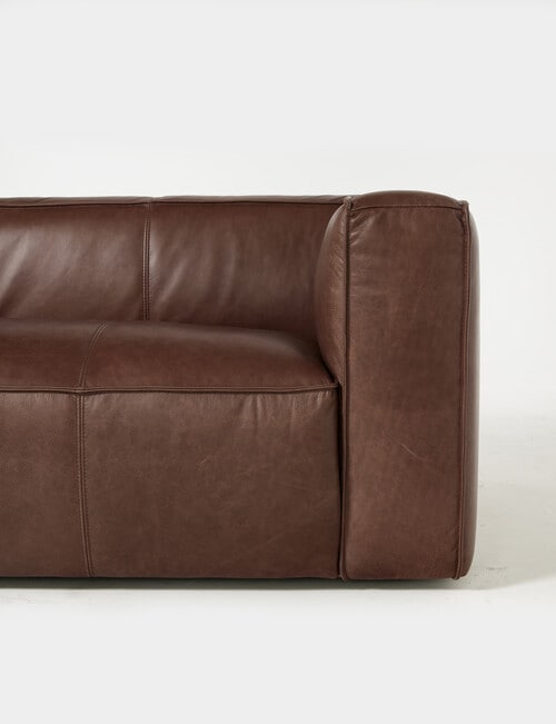 LUCA York Leather 3 Seater Sofa product photo View 05 L
