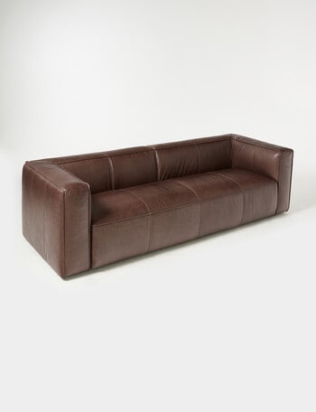 LUCA York Leather 3.5 Seater Sofa product photo
