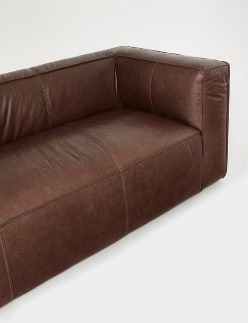 LUCA Furniture York Leather 3.5 Seater Sofa product photo View 04 L