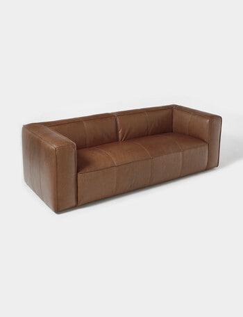 LUCA Furniture York Leather 3 Seater Sofa product photo