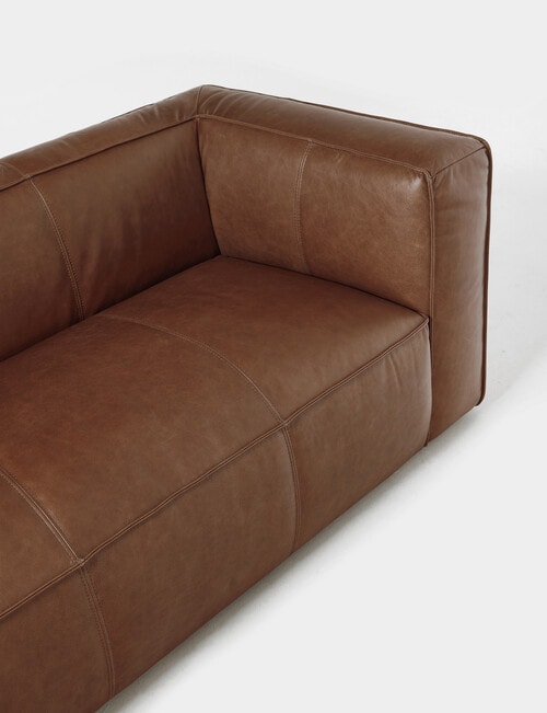 LUCA Furniture York Leather 3 Seater Sofa product photo View 04 L