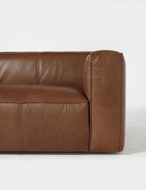 LUCA Furniture York Leather 3 Seater Sofa product photo View 05 L