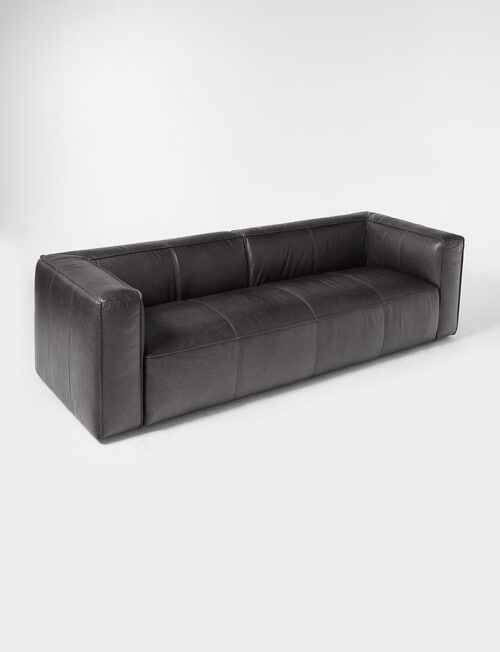 LUCA Furniture York Leather 3.5 Seater Sofa product photo