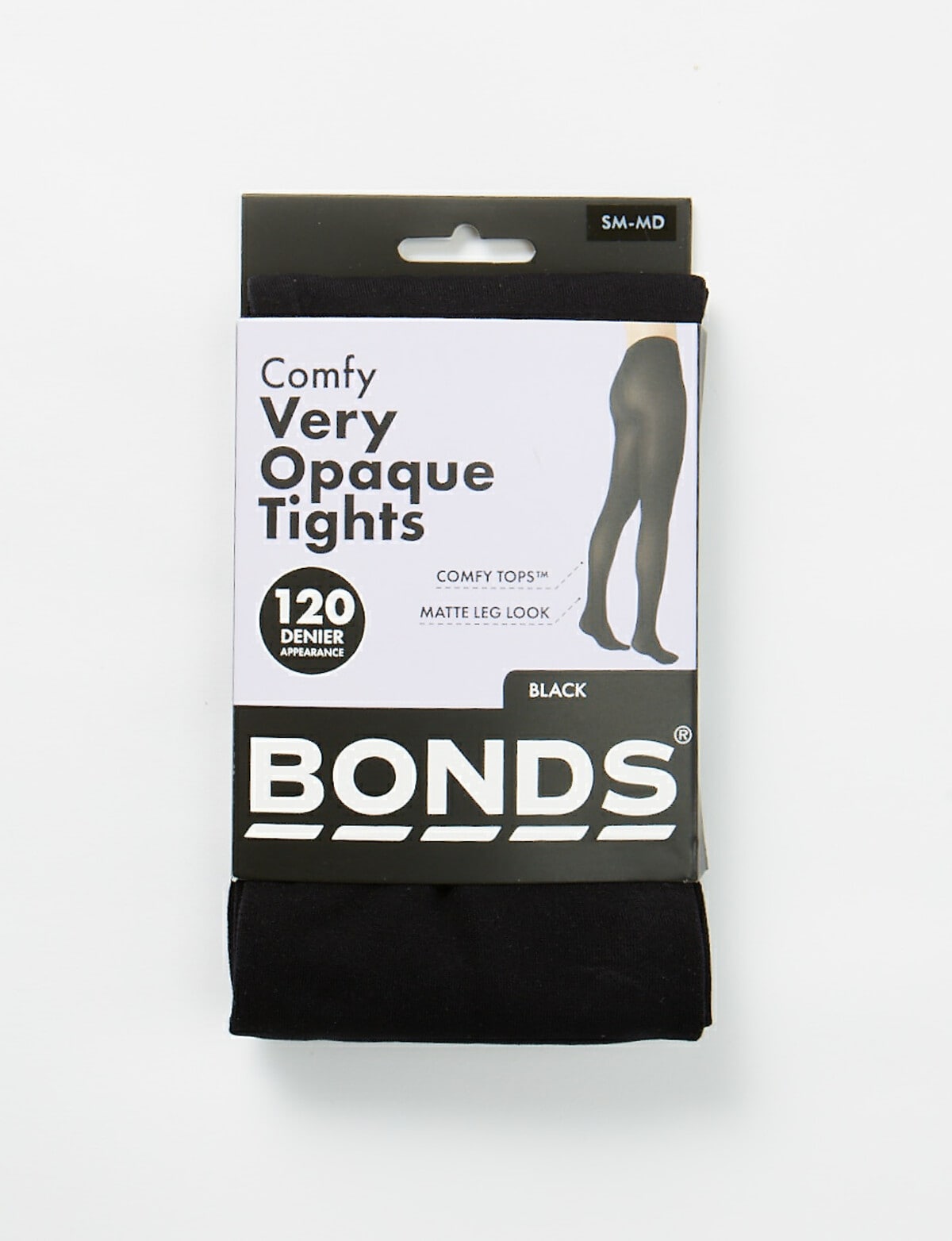 Bonds Comfy Tops Opaque Tights, 120D, Black - Hosiery