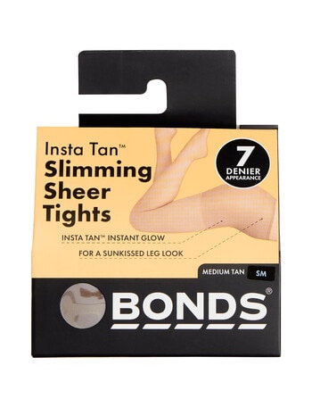 Bonds Insta Tan Slimming Sheer Tights, 7D, Medium Tan product photo
