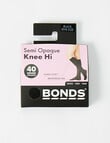 Bonds Comfy Tops Knee-Hi Sock, 40D, Black product photo