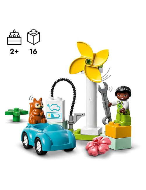 LEGO DUPLO Wind Turbine and Electric Car, 10985 product photo View 03 L