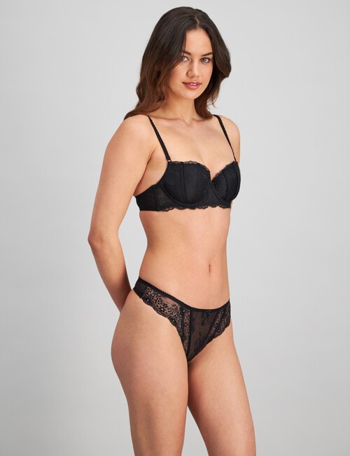 Bendon Sofia Thong, Black, XS-XL product photo View 03 L