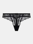 Me By Bendon Sofia Thong, Black, S-XL product photo View 04 S