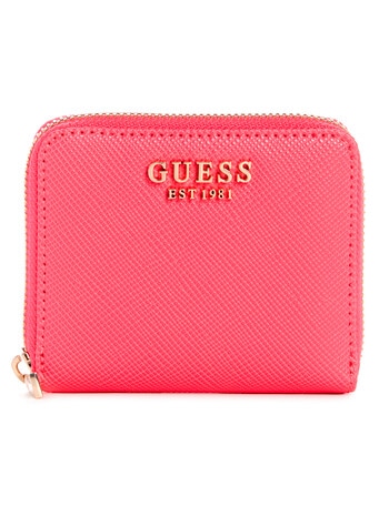 Guess Laurel SLG Small Zip Around Wallet, Magenta product photo
