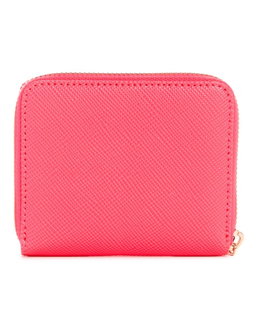 Guess Laurel SLG Small Zip Around Wallet, Magenta product photo View 02 L