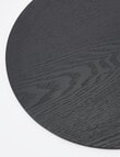 Amy Piper Grove Round Wooden Placemat, 32cm Black product photo View 02 S