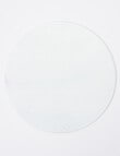 Amy Piper Grove Round Wooden Placemat, 32cm White product photo