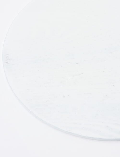 Amy Piper Grove Round Wooden Placemat, 32cm White product photo View 02 L