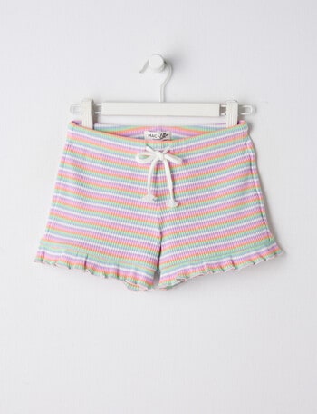 Mac & Ellie Rib Knit Short, Vanilla product photo
