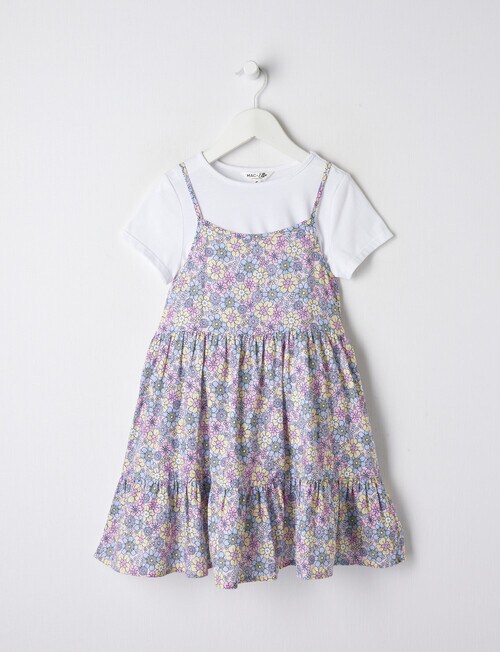 Mac & Ellie Short Sleeve Tee & Dress Set, Light Pink product photo