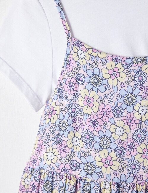 Mac & Ellie Short Sleeve Tee & Dress Set, Light Pink product photo View 02 L