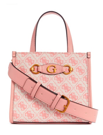 Guess Izzy 2-Compartment Mini Tote Bag, Salmon Logo product photo