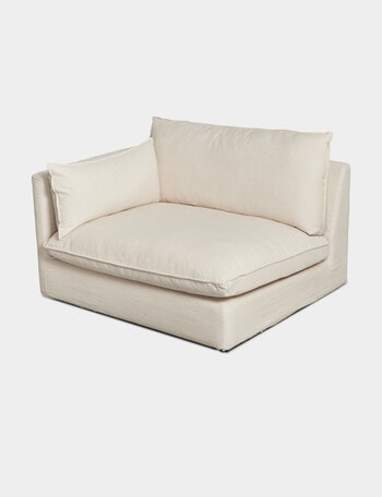 Marcello&Co Aspen Fabric Modular Left Armchair, Natural product photo