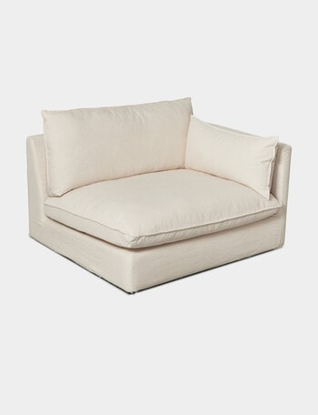 Marcello&Co Aspen Fabric Modular Right Armchair, Natural product photo