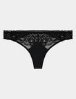 Me By Bendon Delightfully So Thong, Black, S-XL product photo View 04 S
