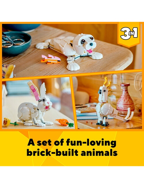 LEGO Creator 3-in-1 White Rabbit, 31133 product photo View 04 L