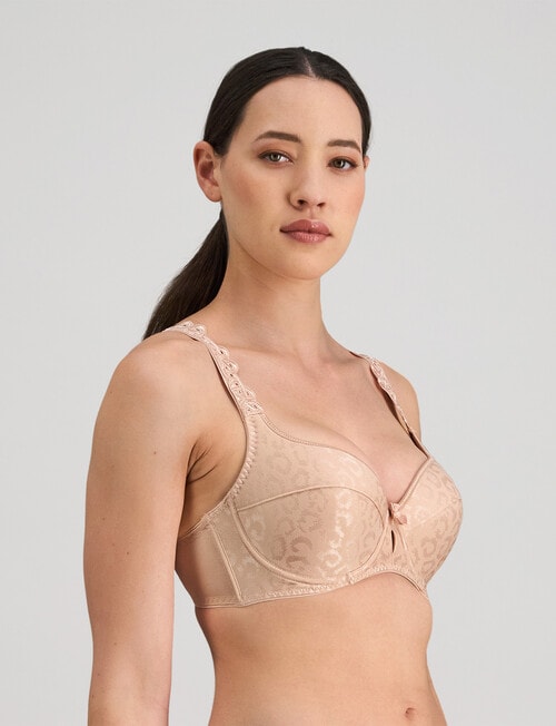 Bendon Damask Contour Bra, Latte, A-DD product photo View 03 L