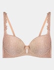 Bendon Damask Contour Bra, Latte, A-DD product photo View 04 S