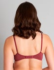 Bendon Embrace Contour Bra, Oxblood Red, A-DD product photo View 02 S