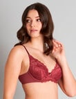 Bendon Embrace Contour Bra, Oxblood Red, A-DD product photo View 03 S