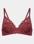 Bendon Embrace Contour Bra, Oxblood Red, A-DD product photo View 06 S