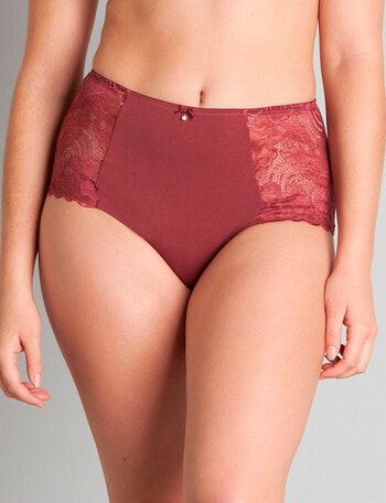 Bendon Embrace Full Brief, Oxblood Red, S-XL product photo