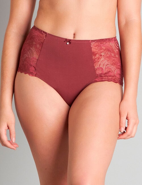 Bendon Embrace Full Brief, Oxblood Red, S-XL product photo