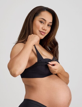 Bendon Nurture Maternity Bra, Black, S-2XL product photo