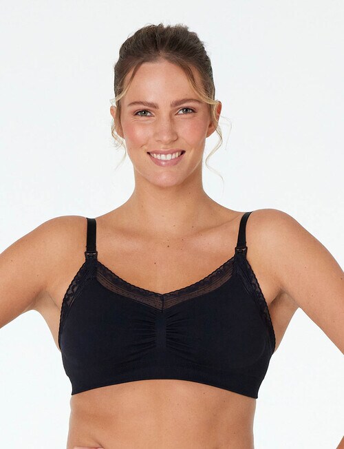 Bendon Nurture Maternity Bra, Black, S2XL Bras