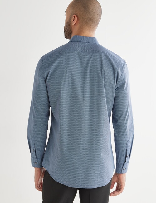 L+L Hexagon Printed Long-Sleeve Shirt, Navy product photo View 02 L