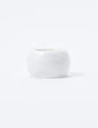 Amy Piper Angelo Marble Napkin Ring, White product photo View 02 S