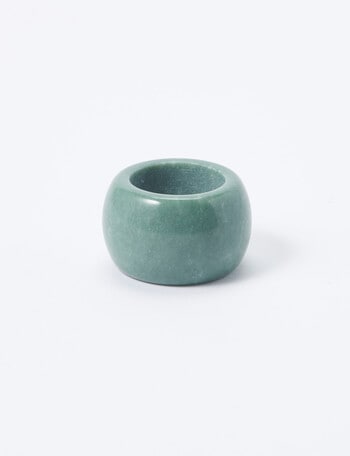 Amy Piper Angelo Marble Napkin Ring, Green product photo